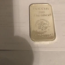 SILVER ONE TROY OUNCE .999 FINE SILVER BAR