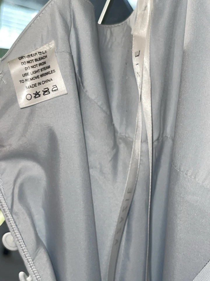 Azazie Everlee Dress In Mist Size A4 Discontinued Style Low Back - Image 4 of 4