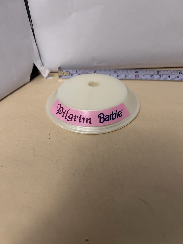 VTG Plastic Mattel c1985 Pilgrim Barbie Doll Stand Base Only 1708-2068
