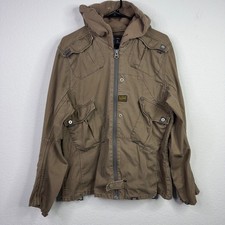 G-Star Raw Navigator Hooded Shirt Jacket Men XXL Brown Utility Military Gorpcore