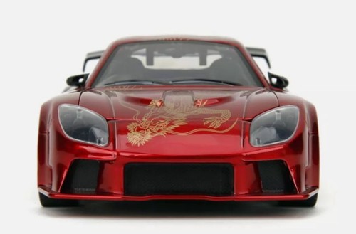 JADA TOYS, MAZDA RX-7 WideBody Candy 1995 Rosso e Nero - SLIPS ROSA, 1/24, J... - Foto 5 di 5