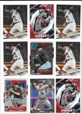 BRADEN SHIPLEY (ARIZONA) - 2017 TOPPS/PANINI BASEBALL BASE RC'S - 18 RC LOT