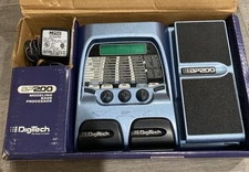DigiTech BP200 Bass Effects Modeling Pedal with Box & Power Supply - Excellent