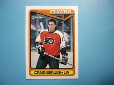 1990/91 O-PEE-CHEE NHL HOCKEY CARD #448 CRAIG BERUBE ROOKIE NM SHARP!! 90/91 OPC