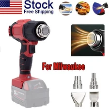 Heat Gun Hot Air Gun For Milwaukee 18V Battery W/4 Nozzles Fast Heating DIY Tool