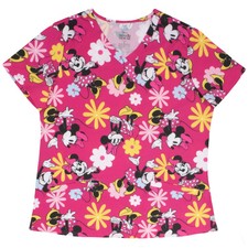 MINNIE MOUSE GRAPHIC SCRUB TOP ASST SIZES BRAND NEW