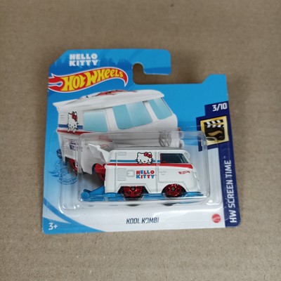 Hot Wheels Kool Kombi Hello Kitty Volkswagen VW White 2021 Short Card