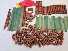 1960s Lincoln Logs Set 150 Pieces Vintage Playskool Milton Bradley Company