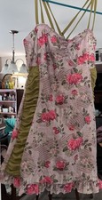 Retro Stage 1940s-style floral print swimsuit...