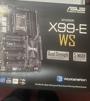 Asus X99e WS And I7 Stream Processor Fan Included Used
