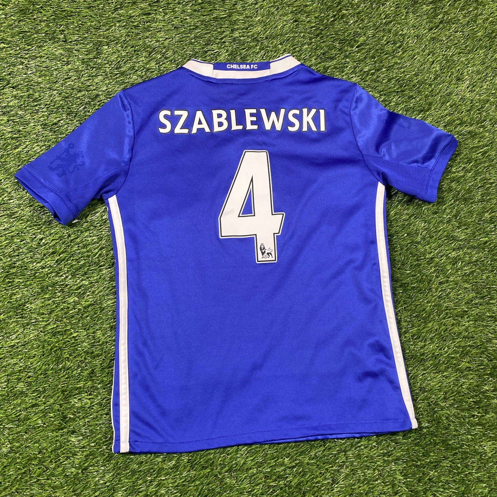Chelsea Soccer Adidas szablewski Jersey Youth Small Blue Home Kit 2016 thumbnail 11