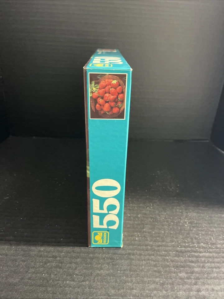 Quebra-cabeça BOWL OF STRAWBERRIES 500 Peças Selado Vintage Milton Bradley 1992 - Imagem 4 de 4