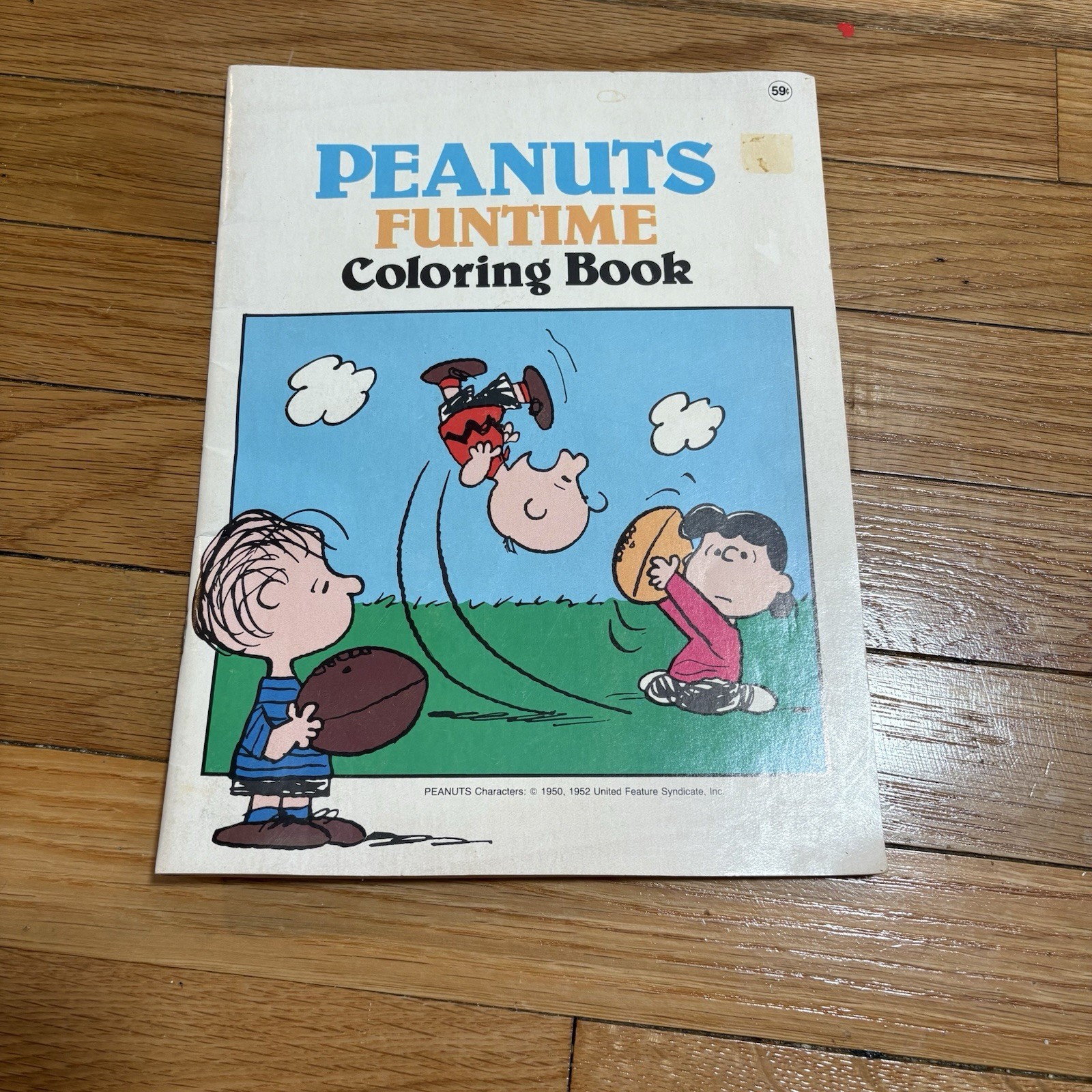 1980 Snoopy Funtime Coloring Book Featuring Charlie Brown Lucy and Linus