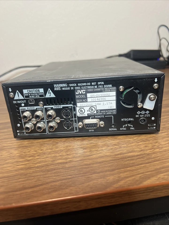 JVC BR-DV3000U MiniDV DVCAM NTSC PAL Digital Professional VCR VTR Working READ - Image 3 of 3