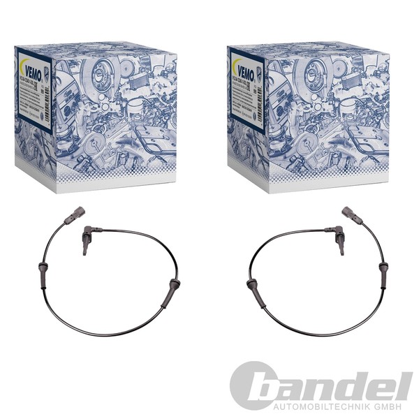 2X Vemo ABS-SENSOR Raddrehzal Hinten Passend FüR Nissan NV400 Opel Movano-image