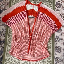 Pas de Calais Cardigan M Size Soft Cotton Linen Blend Japan Made