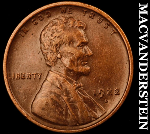 1922-D Lincoln Wheat Cent- Extra Fine Semi Key Better Date #J1969