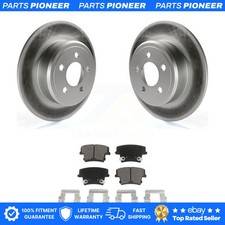 Rear Coat Brake Rotors Ceramic Pad Kit For Dodge Charger Chrysler 300 Challenger