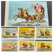 7 vintage postcard prints from the Italian series "I Giorni della Settimana" 