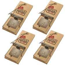 4x Genuine Little Nipper Wooden Rat Traps Pest Stop Rat Trap Easy To Use
