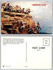 Sacrifice Cliff Billings Montana Crow Men Horses Billings News Inc. Postcard