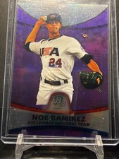 121385 -2010 BOWMAN PLATINUM PROSPECTS PURPLE REFRACTOR NOE RAMIREZ RED SOX PP46