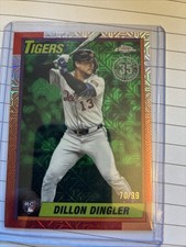 2025 Topps Update - 1990 Topps Chrome Dillon Dingler #U90C-75 /212 Green /99