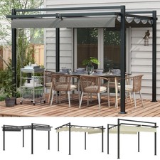Retractable Pergola Canopy with Aluminium Frame