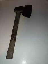 ANTIQUE LARGE BROAD HEWING AXE HAND FORGED