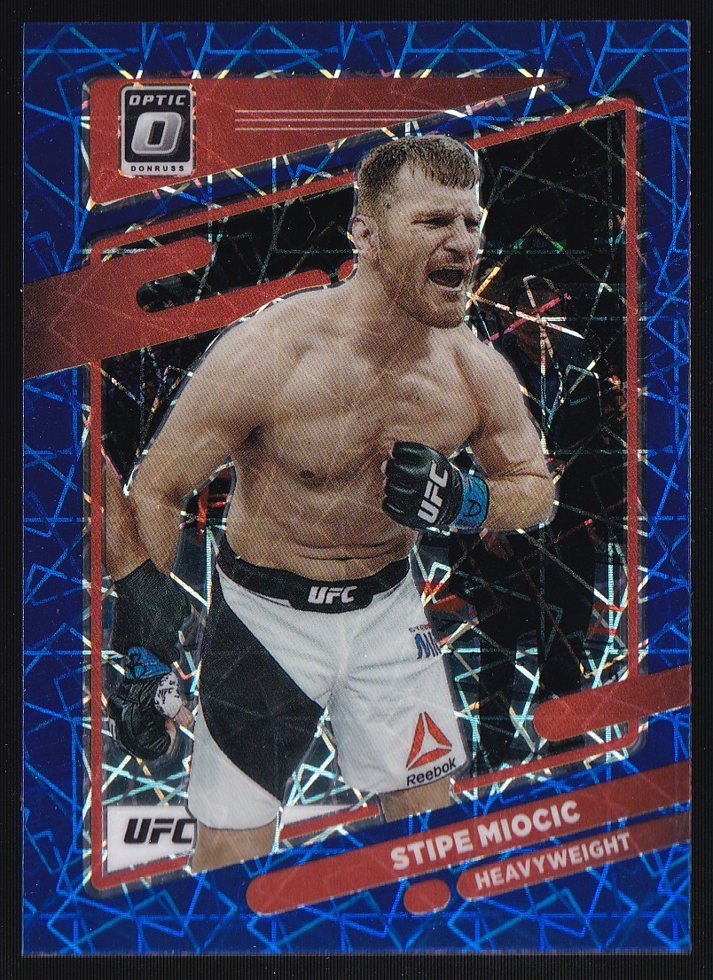 2022 Panini Donruss Optic UFC - Blue Velocity Prizm #50 Stipe Miocic
