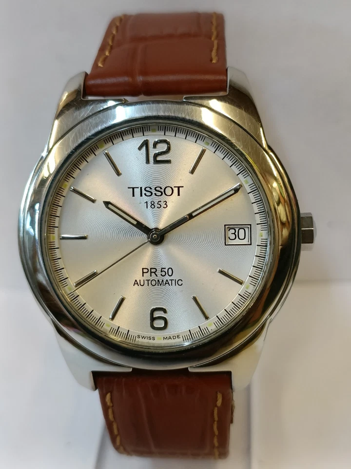 TISSOT PR50 AUTOMATIC SILVER DIAL J374/474K SWISS MEN'S WORKING CONDITION - Image 3 of 4