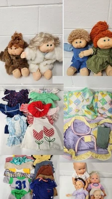 Bundle Vintage Xavier Roberts 1985 Cabbage Patch Kids Dolls, Clothes/Accessories - Image 1 of 4