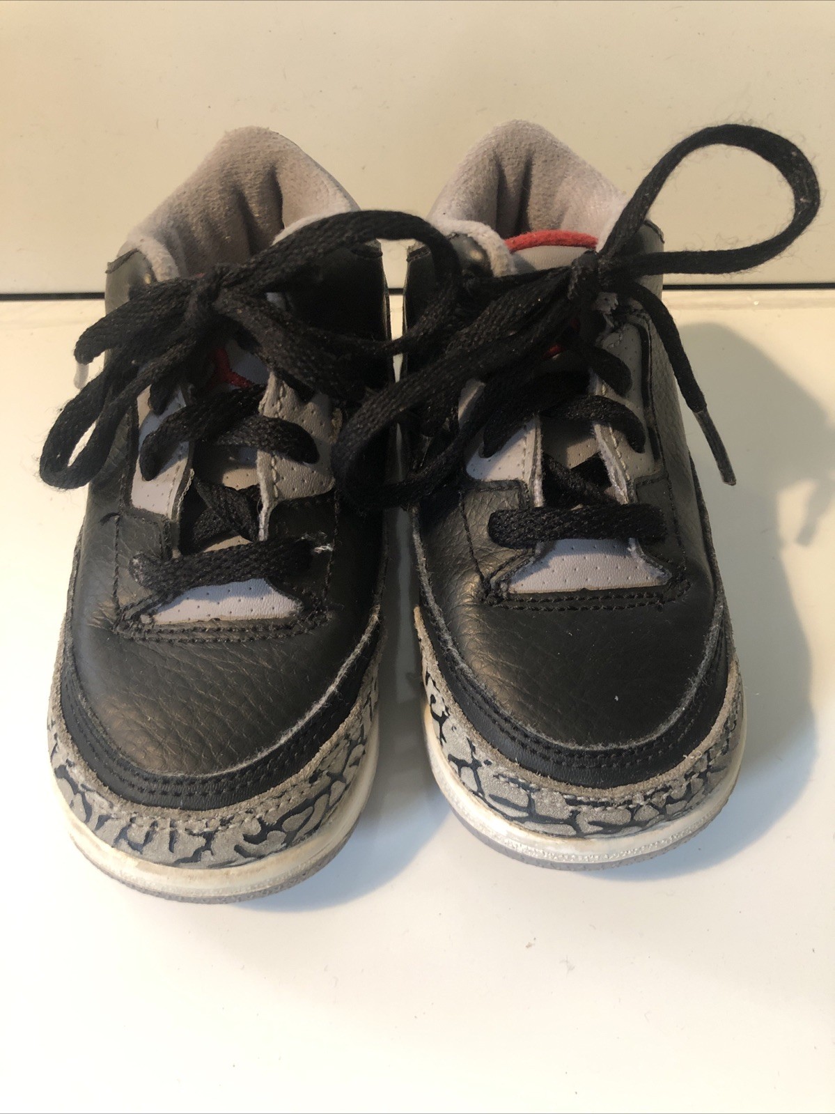 Nike Air Jordan 3 Retro Black Cement Grey 832033-021 Hard Bo