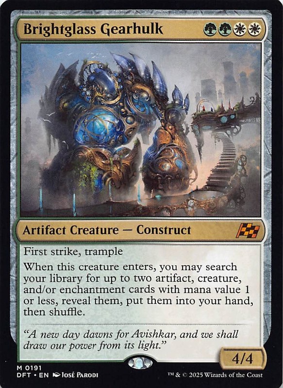 Brightglass Gearhulk DFT 191 English NM - MTG