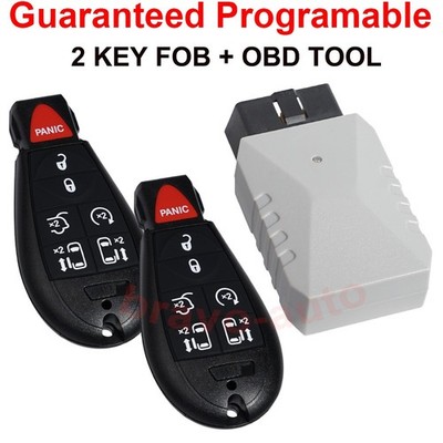 2 Remote Car Key Fob+Kit Tool For 2008-2020 Dodge Grand Caravan M3N5WY783X