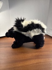 SKUNK Aurora Flopsies Black And White Stuffed Animal 12" Retired