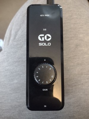 TC-Helicon GO Solo USB Audio Interface, XLR/MIDI/USB, Phantom Power, Portable