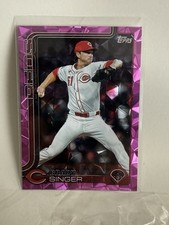 2025 Topps Series 2 Pink Diamante  SP Brady Singer #us344