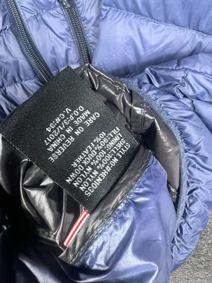 Hawke & Co Puffer Jacket Light Weight Outdoors Mens S Navy Blue Full Zip *READ  - Image 4 of 4