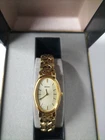 SEIKO VINTAGE LADIES GOLD TONE JAP MVT CHAMPAGNE DAIL PRE-OWNED.FOR SMALL WRIST.