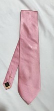 DONALD J. TRUMP SIGNATURE COLLECTION men’s Silk Hand-made Tie In Pink EX.COND