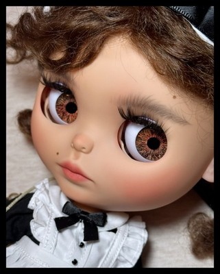 OOAK Custom Neo Blythe TBL BASE Tan Skin Fashion Art Doll Maid Costume Dressed