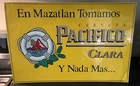 Vintage Mazatlan Cerveza Pacifico - Authentic Beer Distributor Issued Tin Sign!