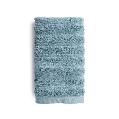 Mainstays Performance Cotton Hand Towel, Soft Quick Dry, Textured Blue - Fade Re