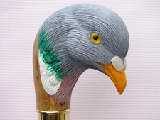 Bird handle wooden hand carved walking stick for men women walking cane