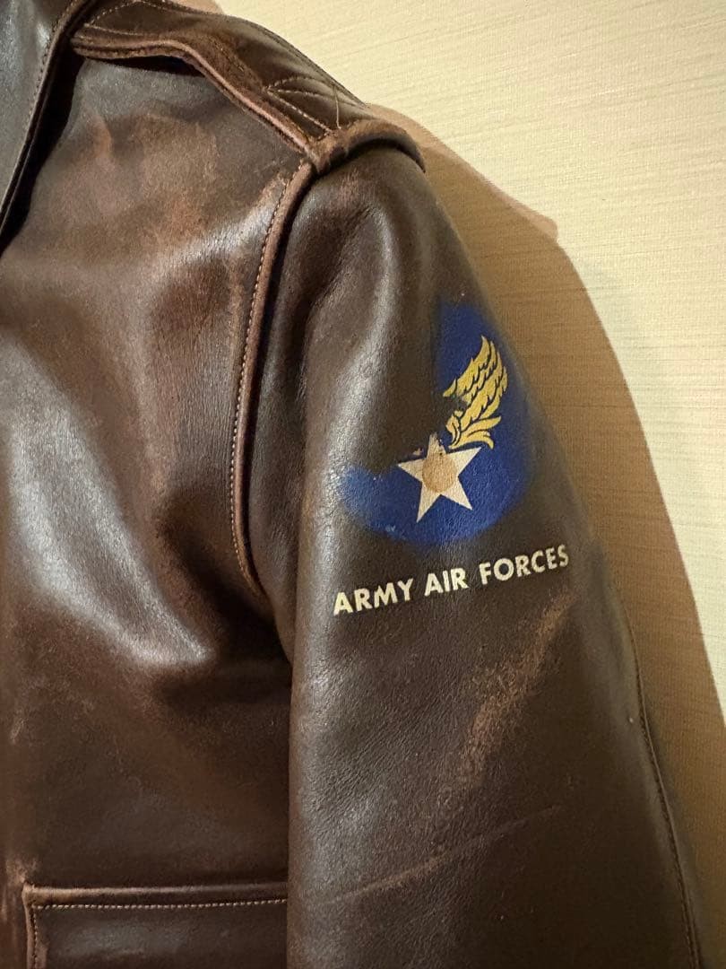 Buzz Rickson's TYPE A-2 Leather Flight Jacket M s… - image 5