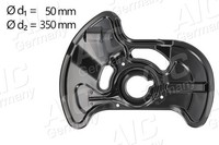 AIC Spritzblech Bremsscheibe 56171 Stahlblech FüR Mercedes Klasse W204 Model SLK