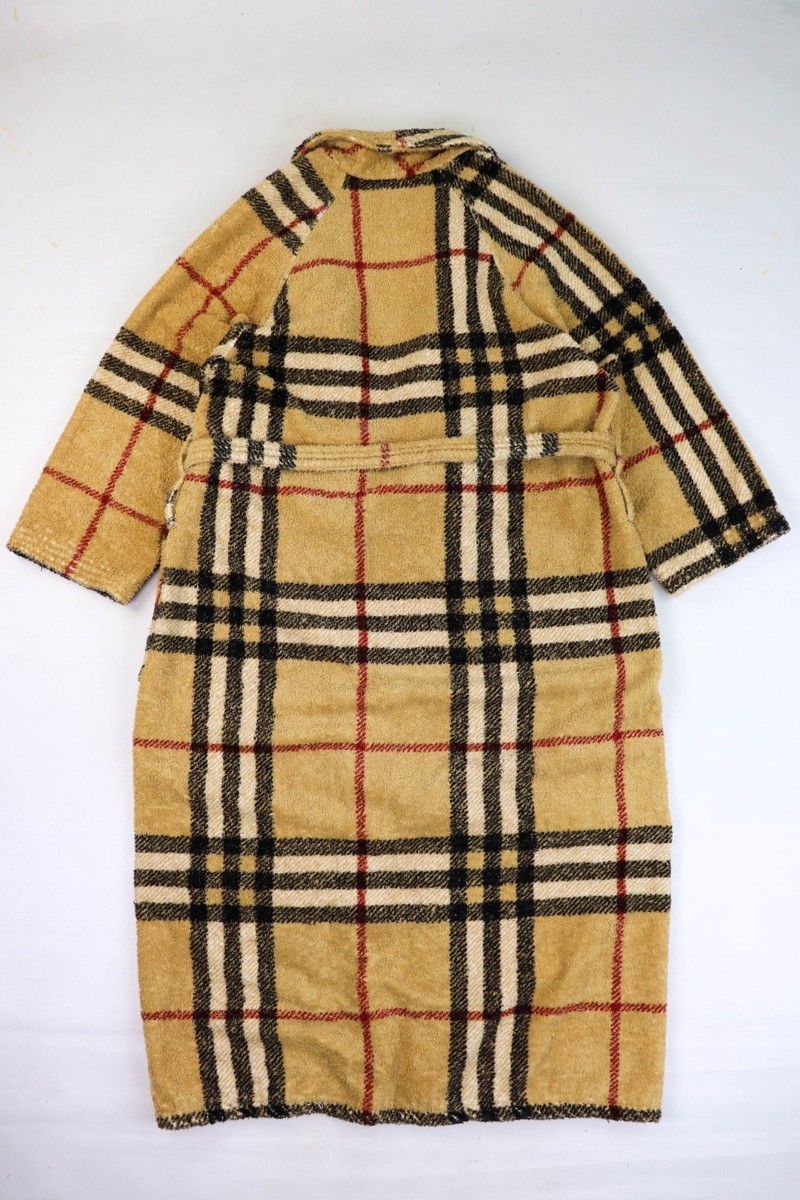 BURBERRY London 90s Vintage Made in Italy Beige Nova Check Bath