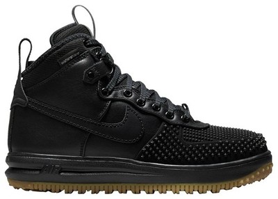 Mens Nike Lunar Force 1 Duck Boot PRM Black/Gum 845099 003 Size 10.5 New