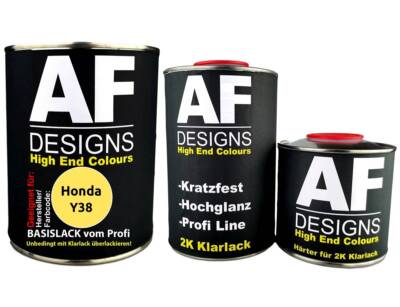 FÜR Honda Y38 Carnaby Yellow 2,5L Autolack Set Klarlack Härter